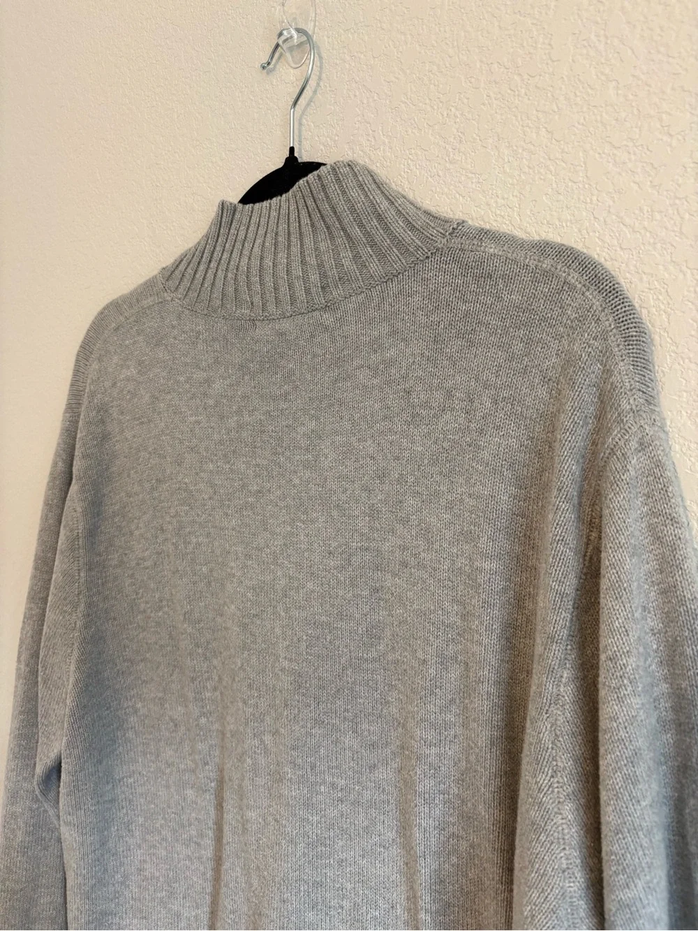 J.Crew Full Zip Sweater Gray Cotton Knit Cardigan Men’s XL